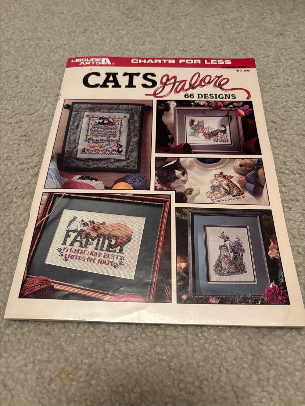 Cats Galore Cross-Stitch Pattern Book - Leisure Arts